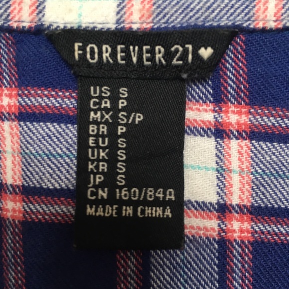 F21 Crop Flannel Tank - Picture 4 of 4